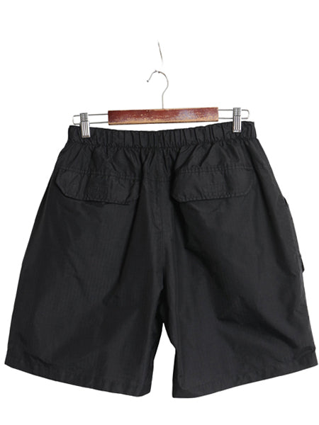 90s マルボロ ナイロン カーゴ ショートパンツ メンズ M オールド ショーツ 短パン ハーフパンツ リップストップ ナイロン 企業 タバコ 黒