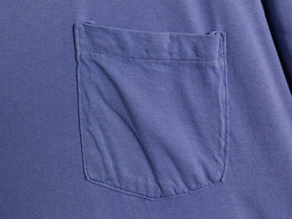 90s USA製 オールド ギャップ ポケット付き 無地 半袖 Tシャツ メンズ XL シングルステッチ コットン ポケT カットソー 大きいサイズ 青紫