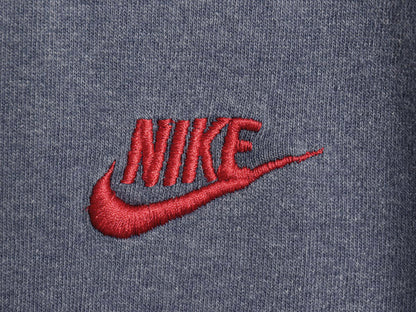 00s ナイキ スモール スウッシュ 刺繍 リンガー Tシャツ メンズ L / オールド ワンポイント ヘビーウェイト コットン カットソー ツートン