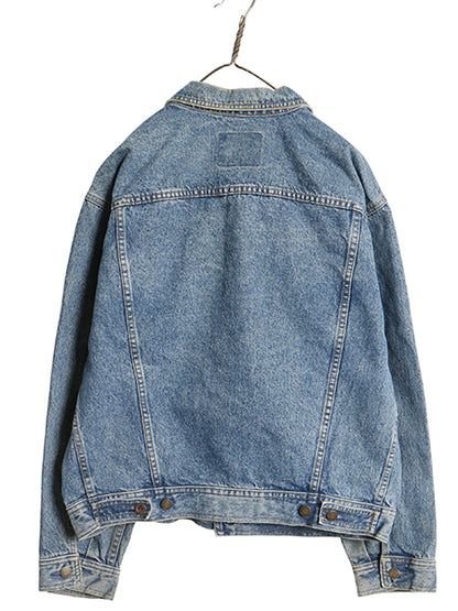 90s オールド ギャップ フルジップ デニム ジャケット メンズ M / ジージャン トラッカー ブルゾン ジャンパー 70506 タイプ 無地 ブルー