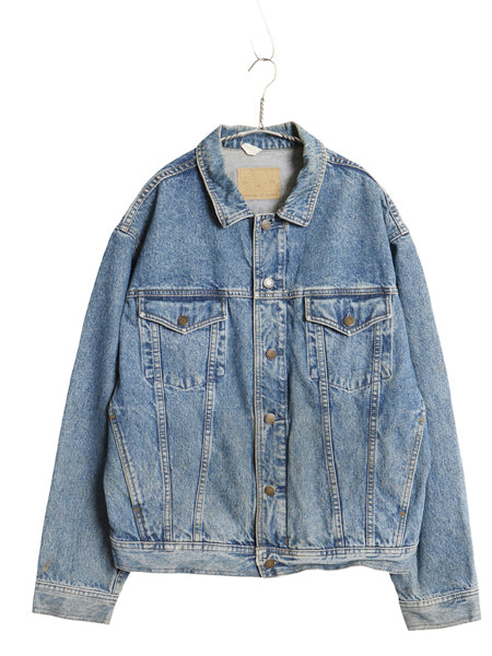 90s オールド ギャップ フルジップ デニム ジャケット メンズ M / ジージャン トラッカー ブルゾン ジャンパー 70506 タイプ 無地 ブルー
