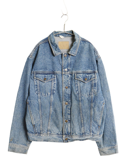 90s オールド ギャップ フルジップ デニム ジャケット メンズ M / ジージャン トラッカー ブルゾン ジャンパー 70506 タイプ 無地 ブルー