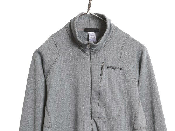 パタゴニア R1 ハーフジップ プルオーバー メンズ M / 14年製 ジャケット レギュレーター 裏 フリース ストレッチ カットソー ロンT グレー