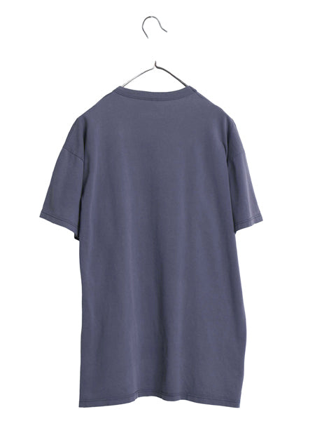 90s USA製 ラッセル 星条旗 プリント Tシャツ メンズ L 古着 オールド グラフィック ロゴ ヘビーウェイト コットン カットソー シンプル 紺