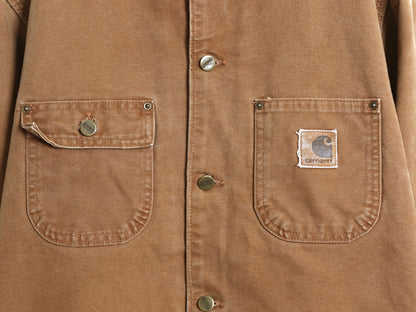 US企画 00s USA製 カーハート チョア コート メンズ M オールド ダック カバーオール ジャケット ブランケット ライナー付き ブルゾン 廃盤