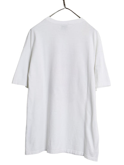 90s USA製 テディベア アート イラスト プリント Tシャツ メンズ レディース XL オールド クマ グラフィック キャラクター 大きいサイズ 白