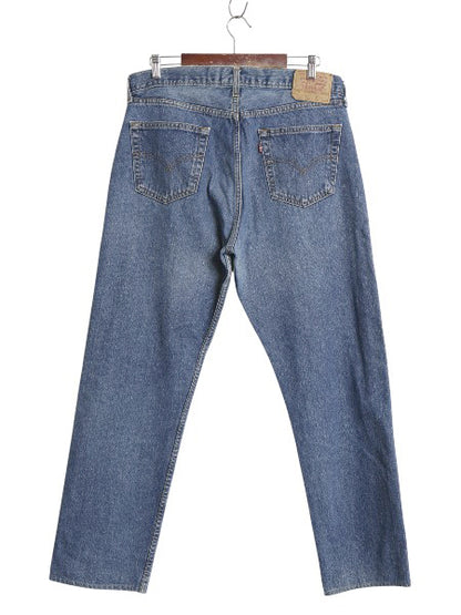 ユーロ企画 90s イギリス製 リーバイス 517 デニム パンツ 36 31 / オールド 501 ボタンフライ ストレート ジーンズ ジーパン ヒゲ アタリ