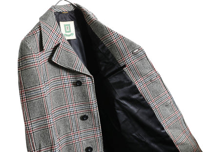 70s USA製 Grenadier ウール チェスター コート メンズ L 程/ 古着 ヴィンテージ ガンクラブ チェック ツイード フィールド ロングコート