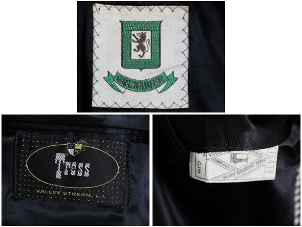 70s USA製 Grenadier ウール チェスター コート メンズ L 程/ 古着 ヴィンテージ ガンクラブ チェック ツイード フィールド ロングコート