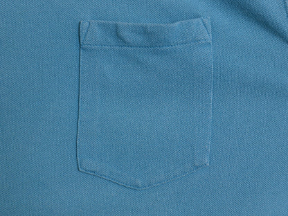 00s オールド ギャップ 鹿の子 ポケット付き 半袖 Tシャツ メンズ L / 無地 ポケT ヘビーウェイト コットン カットソー ボックス ブルー