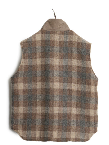 70's USA製 ウールリッチ リバーシブル ベスト メンズ XL / ヴィンテージ アウトドア 中綿 ナイロン ウール チェック 重ね着 大きいサイズ