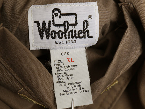 70's USA製 ウールリッチ リバーシブル ベスト メンズ XL / ヴィンテージ アウトドア 中綿 ナイロン ウール チェック 重ね着 大きいサイズ