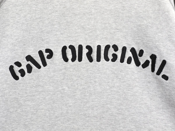 00s オールド ギャップ ロゴ 刺繍 スウェット メンズ レディース L / 古着 トレーナー 裏起毛なし クルーネック シンプル ゆったり グレー