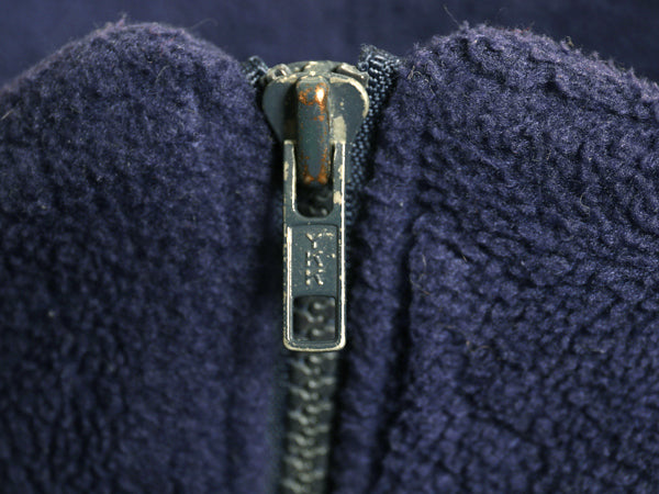 80s USA製 パタゴニア フルジップ フリース ジャケット メンズ レディース M 古着 ヴィンテージ ハイネック ブルゾン アウトドア 旧タグ 紺