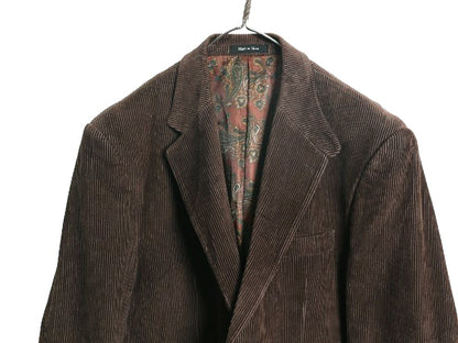 デッドストック ローレン ラルフローレン 太畝 コーデュロイ テーラード ジャケット メンズ XL ポロ ブレザー 大きいサイズ エルボーパッチ