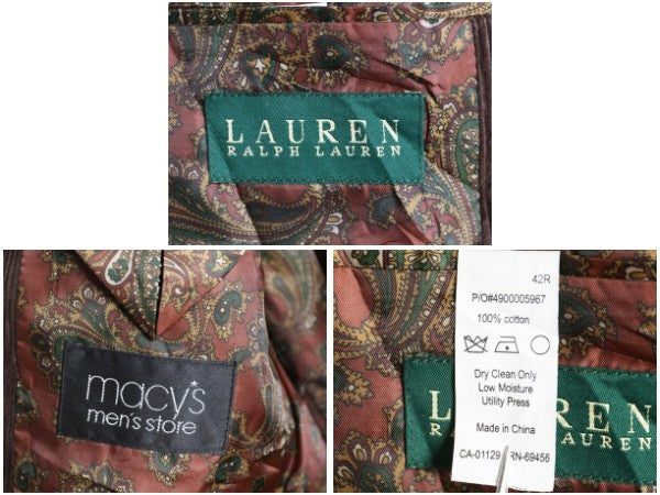 デッドストック ローレン ラルフローレン 太畝 コーデュロイ テーラード ジャケット メンズ XL ポロ ブレザー 大きいサイズ エルボーパッチ