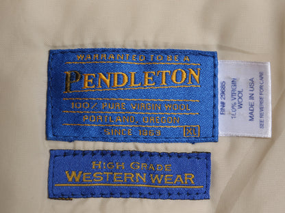 90s USA製 ★ ペンドルトン ネイティブ柄 ウール ジャケット メンズ M オールド HIGH GRADE WESTERN WEAR ブラケット ブルゾン フルジップ