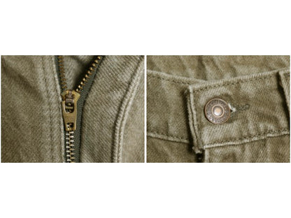 先染め 90s USA製 リーバイス 550 カラー デニム パンツ メンズ 31 30 オールド リラックス フィット テーパード ジーンズ ジーパン カーキ