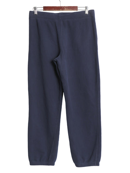 ポロ ラルフローレン ポケット付き スウェット パンツ キッズ XL レディース S 程 古着 裏起毛 トレーナー ワンポイント イージーパンツ 紺