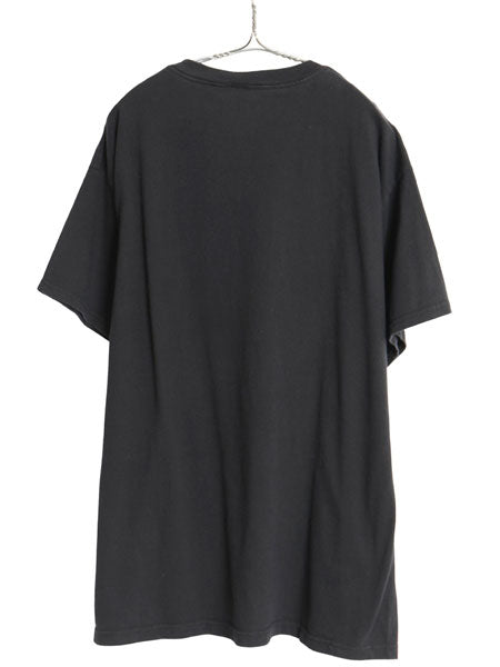 90s ジョーク メッセージ プリント 半袖 Tシャツ メンズ L / 古着 オールド 当時物 ヘビーウェイト コットン クルーネック カットソー 黒