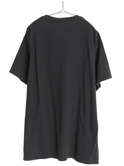 90s ジョーク メッセージ プリント 半袖 Tシャツ メンズ L / 古着 オールド 当時物 ヘビーウェイト コットン クルーネック カットソー 黒