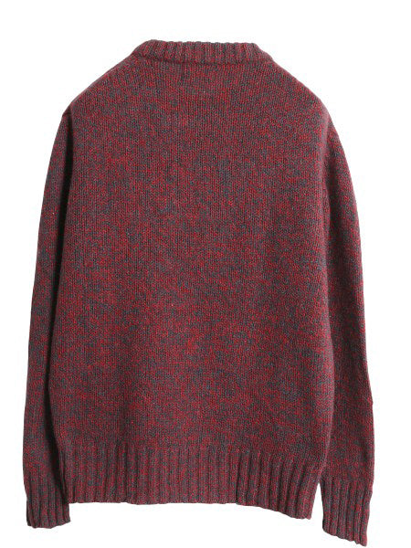 80s ウールリッチ ニット セーター メンズ レディース M ヴィンテージ 紺タグ ウール 長袖ニット クルーネック 無地 ミドルゲージ シンプル