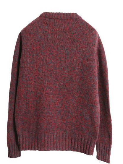 80s ウールリッチ ニット セーター メンズ レディース M ヴィンテージ 紺タグ ウール 長袖ニット クルーネック 無地 ミドルゲージ シンプル