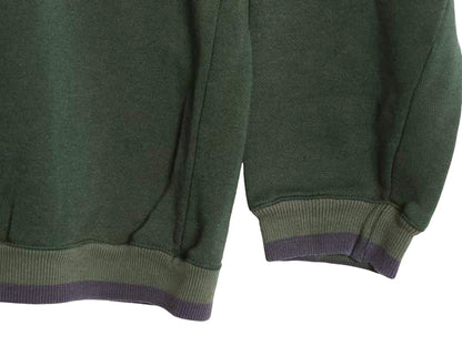 90s ミッキー 刺繍 スウェット メンズ レディース L 程/ 古着 オールド ディズニー キャラクター モックネック トレーナー 裏起毛 イラスト