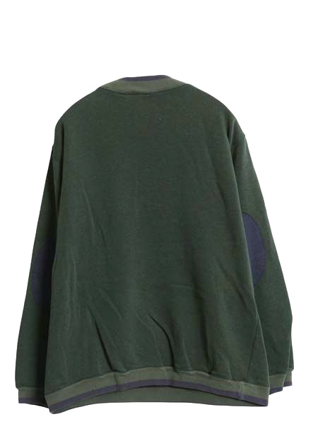 90s ミッキー 刺繍 スウェット メンズ レディース L 程/ 古着 オールド ディズニー キャラクター モックネック トレーナー 裏起毛 イラスト