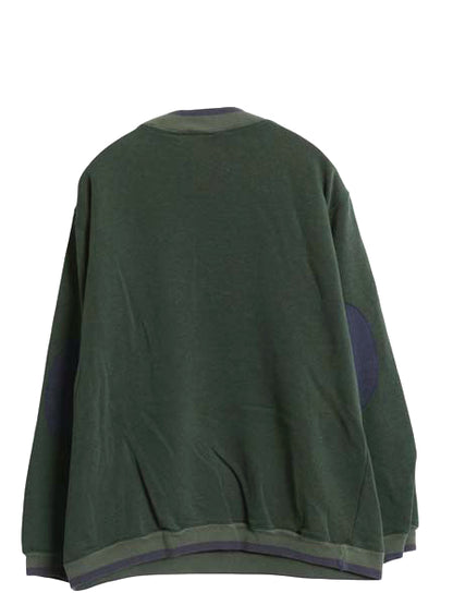 90s ミッキー 刺繍 スウェット メンズ レディース L 程/ 古着 オールド ディズニー キャラクター モックネック トレーナー 裏起毛 イラスト