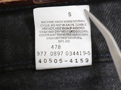 90s リーバイス 505 ブラック デニム パンツ メンズ 36 30 / 古着 オールド ジーンズ ジーパン Gパン スリム ストレート 黒 オレンジタブ