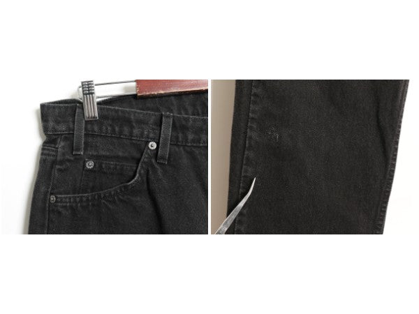90s リーバイス 505 ブラック デニム パンツ メンズ 36 30 / 古着 オールド ジーンズ ジーパン Gパン スリム ストレート 黒 オレンジタブ