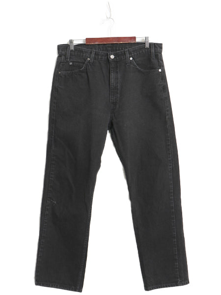 90s リーバイス 505 ブラック デニム パンツ メンズ 36 30 / 古着 オールド ジーンズ ジーパン Gパン スリム ストレート 黒 オレンジタブ