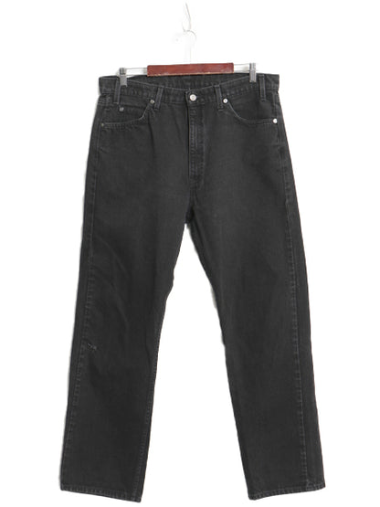 90s リーバイス 505 ブラック デニム パンツ メンズ 36 30 / 古着 オールド ジーンズ ジーパン Gパン スリム ストレート 黒 オレンジタブ