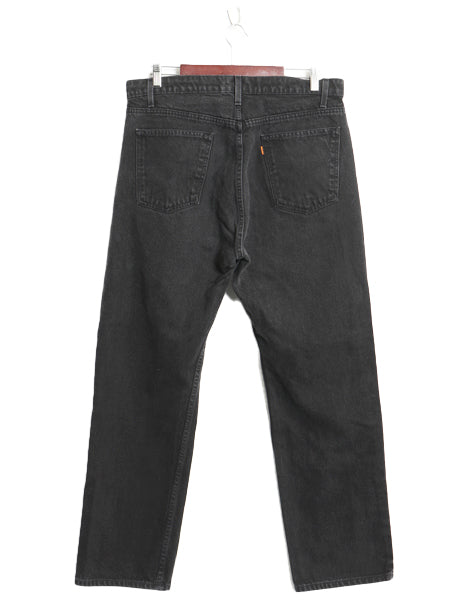 90s リーバイス 505 ブラック デニム パンツ メンズ 36 30 / 古着 オールド ジーンズ ジーパン Gパン スリム ストレート 黒 オレンジタブ