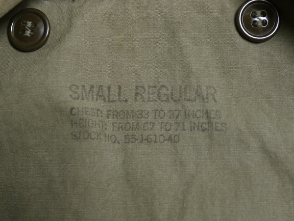 50s 米軍実物 US ARMY M-51 フィールド ジャケット SMALL REGULAR ヴィンテージ ミリタリー 軍物 M-65 ジャンパー スタンプ 初期型 カーキ