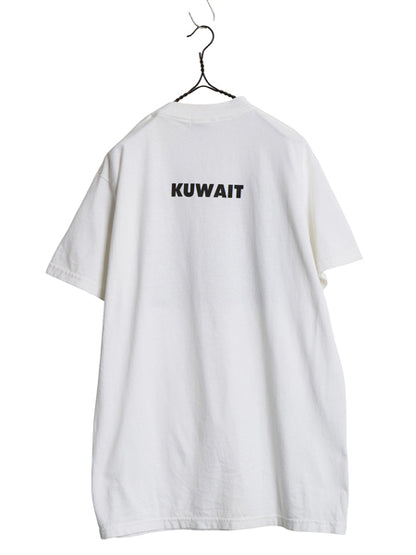 00s USA製 ☆ DKNY ダナキャラン ロゴ プリント Tシャツ メンズ XL 程 古着 オールド フォト グラフィック シングルステッチ 白 モノトーン
