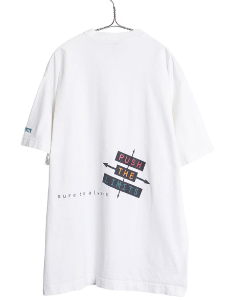 90s USA製 企業 メッセージ プリント Tシャツ メンズ XL オールド 当時物 テック コンピューター ヘビーウェイト コットン 大きいサイズ 白
