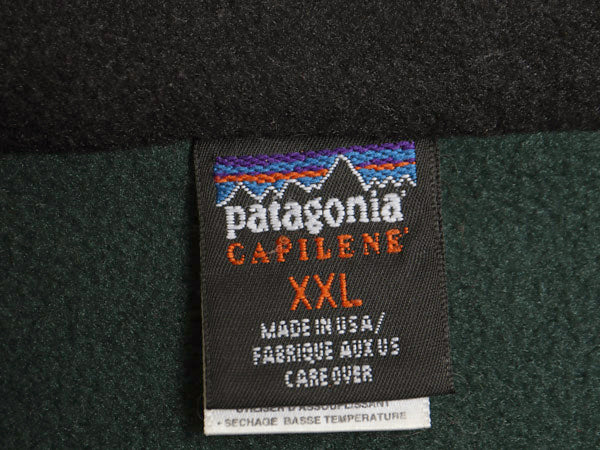 90s USA製 パタゴニア キャプリーン ハーフジップ フリース Tシャツ メンズ XXL / オールド アウトドア ロンT プルオーバー 大きいサイズ 