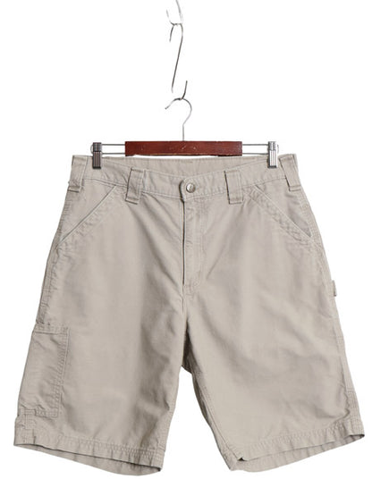 カーハート ペインター ショートパンツ メンズ 33 / 古着 コットン キャンバス ショーツ 短パン ダック ワーク ハーフパンツ ワンポイント