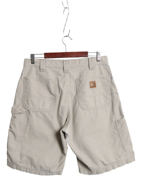 カーハート ペインター ショートパンツ メンズ 33 / 古着 コットン キャンバス ショーツ 短パン ダック ワーク ハーフパンツ ワンポイント