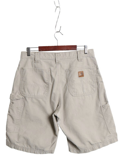 カーハート ペインター ショートパンツ メンズ 33 / 古着 コットン キャンバス ショーツ 短パン ダック ワーク ハーフパンツ ワンポイント