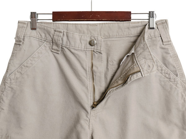 カーハート ペインター ショートパンツ メンズ 33 / 古着 コットン キャンバス ショーツ 短パン ダック ワーク ハーフパンツ ワンポイント