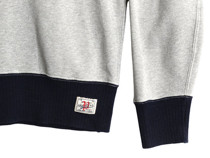  ポロ ラルフローレン ツートン 両V スウェット メンズ XL トレーナー クルーネック ヴィンテージ モデル 無地 針抜き 裏起毛 大きいサイズ