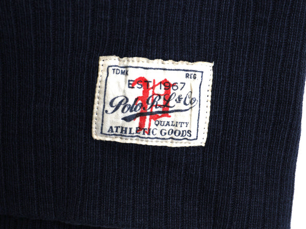  ポロ ラルフローレン ツートン 両V スウェット メンズ XL トレーナー クルーネック ヴィンテージ モデル 無地 針抜き 裏起毛 大きいサイズ