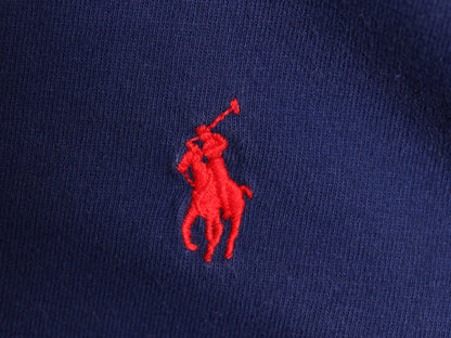 00s ポロ ラルフローレン 長袖 Tシャツ メンズ XL / オールド ロンT コットン カットソー ワンポイント ポニー 無地 ブルー 大きいサイズ