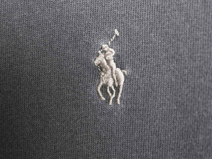 ポロ ラルフローレン スウェット フード パーカー メンズ M / トレーナー 長袖 Tシャツ ロンT 裏起毛なし ワンポイント ストレッチ 薄手 灰