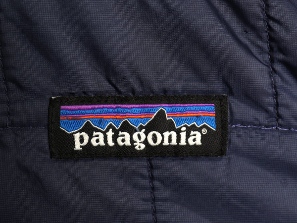 パタゴニア ナノ パフ ベスト メンズ XL 古着 22年製 中綿 ナイロン キルティング フルジップ 重ね着 前開き パッカブル 大きいサイズ 紺