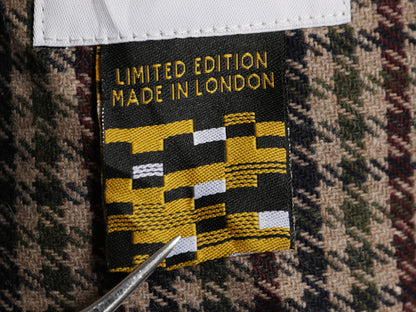 イギリス製 PERCIVAL ステンカラー ハーフ コート メンズ XL / 古着 ガンクラブ チェック ウール 混 ジャケット マルチカラー 大きいサイズ