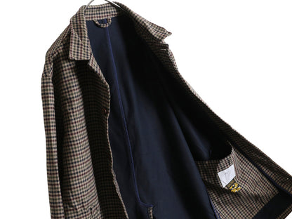 イギリス製 PERCIVAL ステンカラー ハーフ コート メンズ XL / 古着 ガンクラブ チェック ウール 混 ジャケット マルチカラー 大きいサイズ